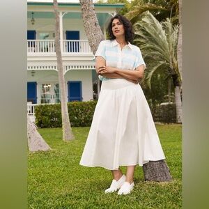 Torrid White A-Line Skirt